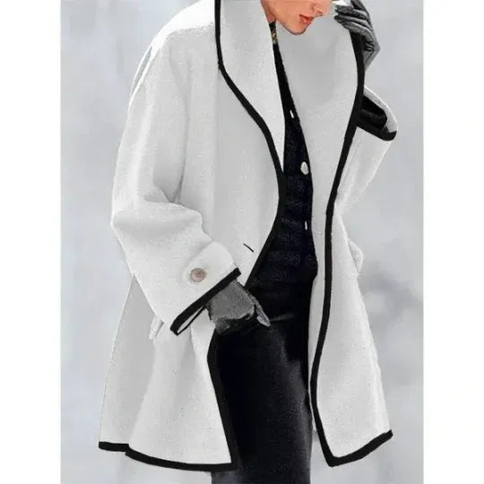 Double breasted lace up coat