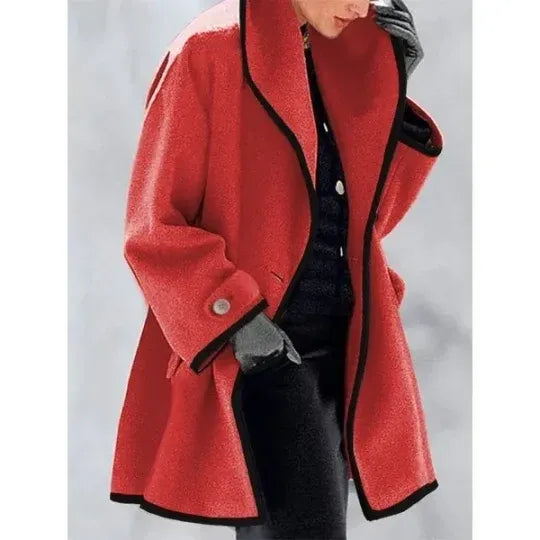 Double breasted lace up coat