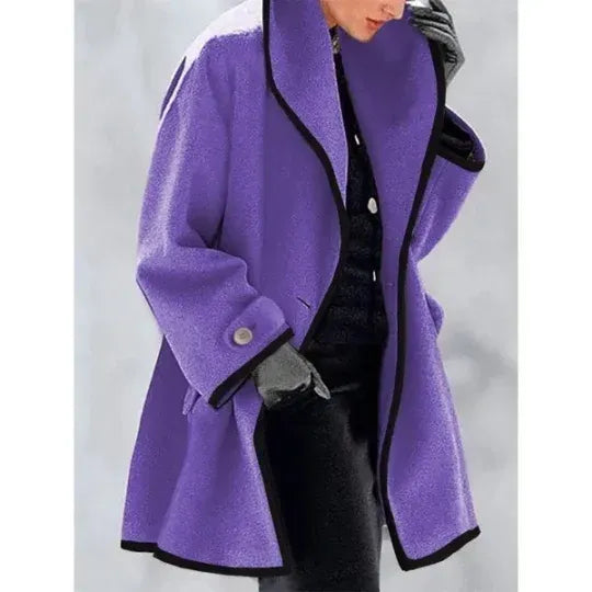 Double breasted lace up coat