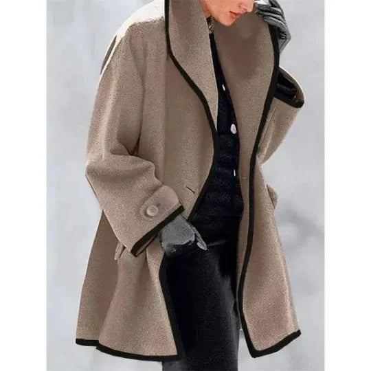 Double breasted lace up coat