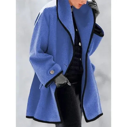 Double breasted lace up coat